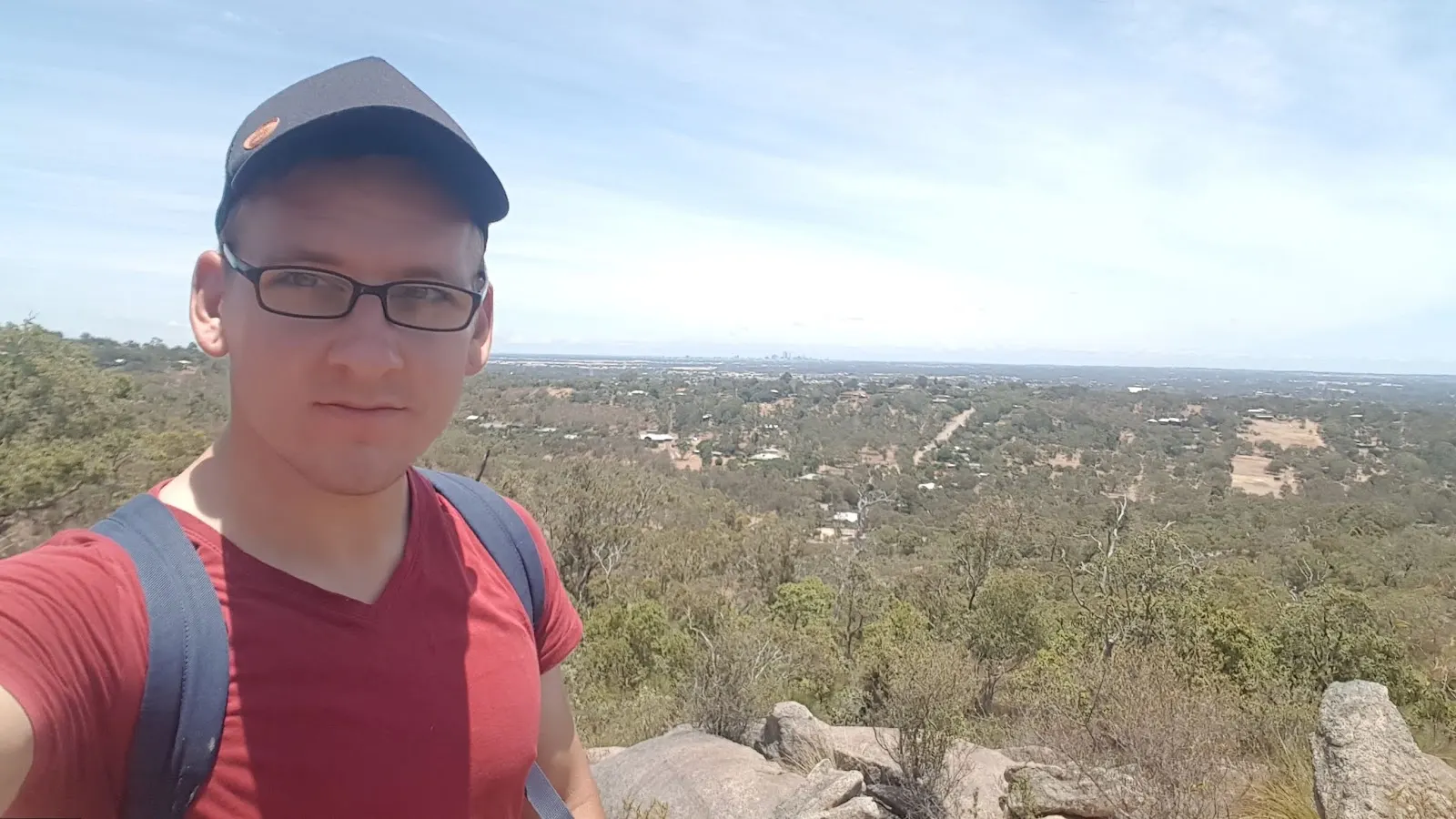 Jeremy on a walking trail at John Forrest National Park